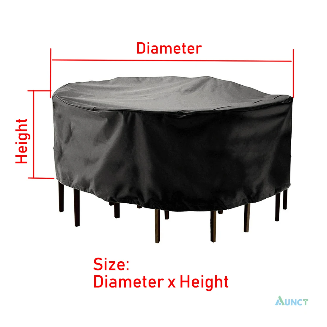 Cubierta de muebles de jardín al aire libre, juego de sillas de mesa redonda, impermeable, Oxford, mimbre, sofá, protección de Patio, lluvia, nieve,