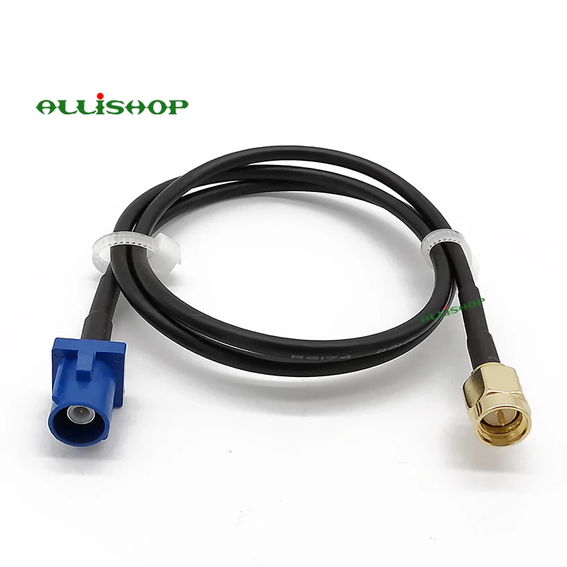 ALLiSHOP SMA Male To Fakra C male RG174 cable assembly Jumper Pigtail RF GPS Antenna Wire Connector 3/6/9/12/15M