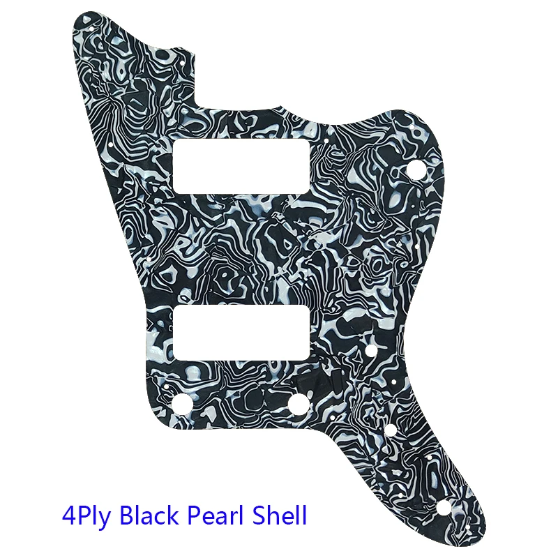 Xinyue Guitar Parts - For Japan No Upper Controls Jazzmaster Style Guitar Pickguard With P90 Pickups Scratch Plate Replacement