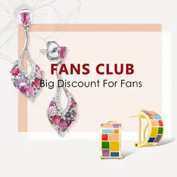 SANTUZZA Silver Earrings For Women Pure 925 Sterling Silver Colorful Sparkling Stones Enamel Earrings Elegant Fine Jewelry