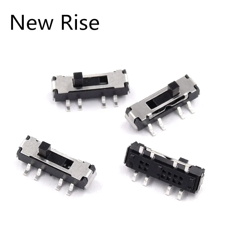 10Pcs MINI Miniature SMD SMT Vertical Switch 2P3T 8 Pin 3 Position Toggle Switches Handle high 2mm