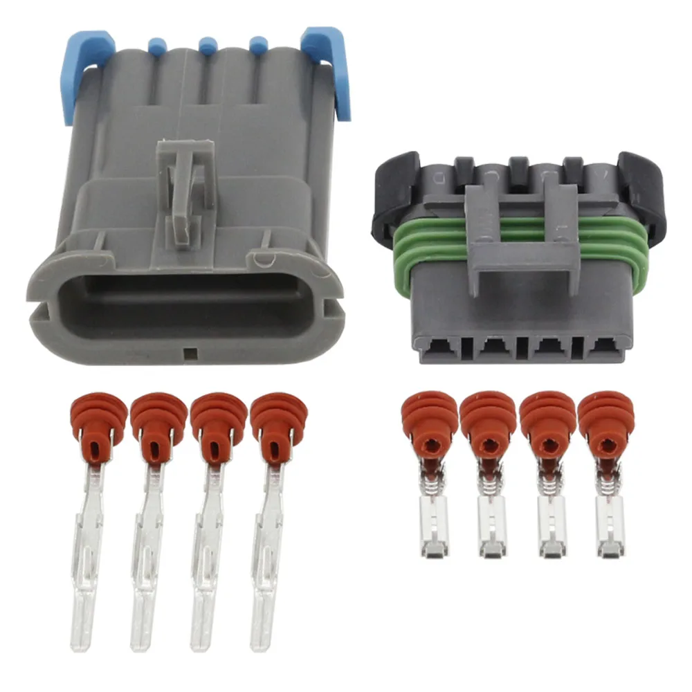 4 Pin Male and Female Plastic Automotive Sensor Insert with Terminal DJ7045W-2.8-11/21 4P Connector