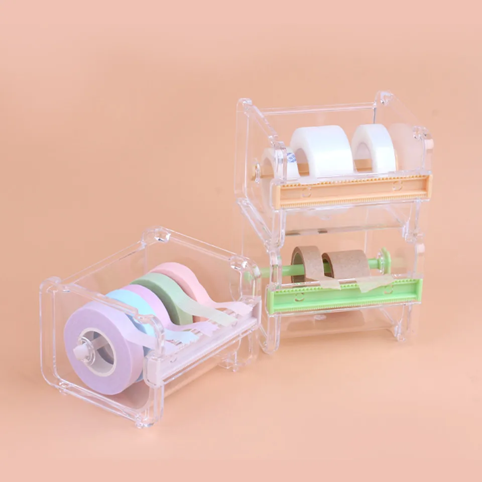 

NEWCOME Eyelash Extension Tape Transparent Storage Cutter Colors Tapes Cutter Split Grafting Eyelashes Medical Tape Makeup Tool