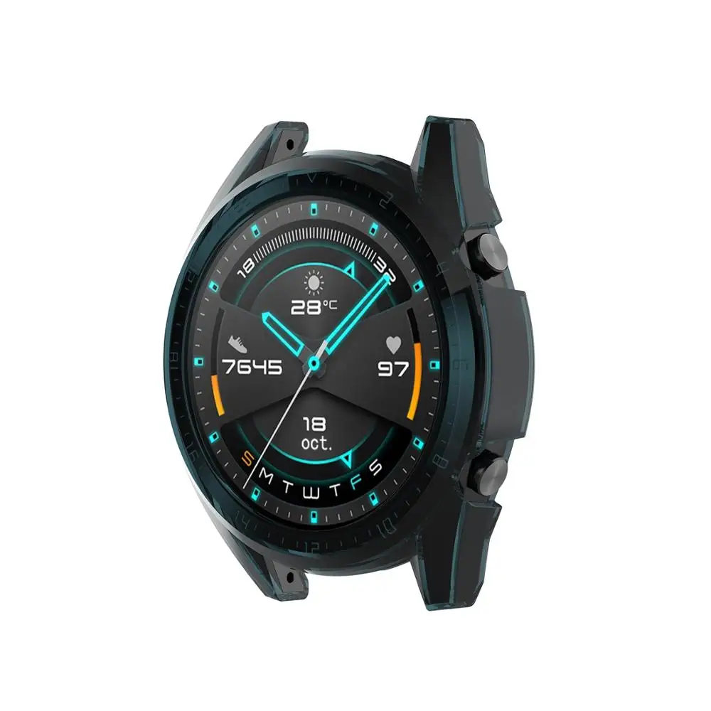 Soft Protect Case Cover for Huawei Watch GT 46mm TPU Bumper for Watch GT2 46mm Protector Shell Frame Accessories