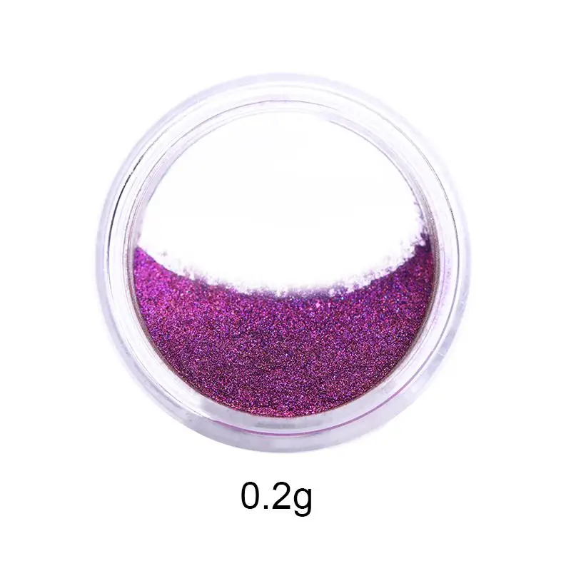 4pcs/Set Chameleon Effect Nail Glitter Powder Mirror Metallic Pigment Nail Art Dust Polish Chrome Shining Pigment DIY Decor