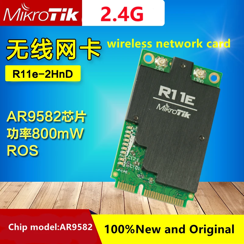 MikroTik R11e-2HnD ROS wireless network card 2.4GHz power 800mW Chip model AR9582 100%New and original