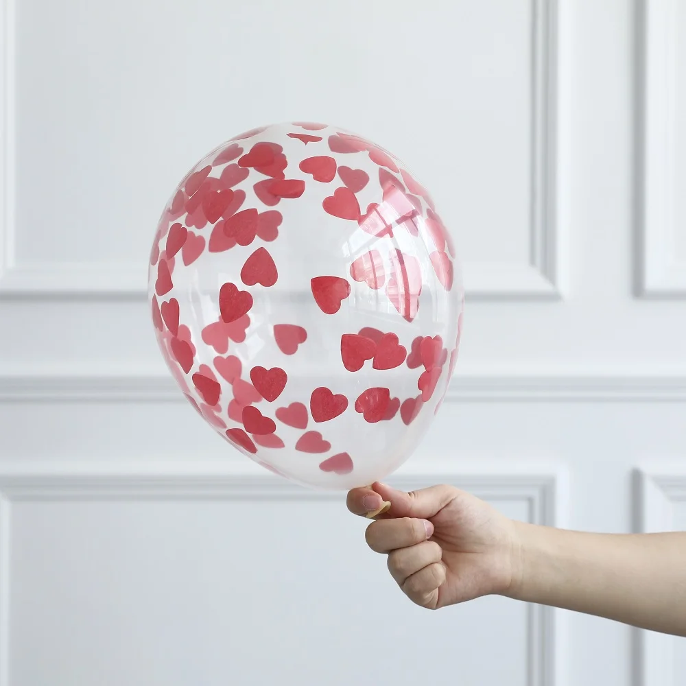 5pcs Transparent Balloons Rose Gold silver Confetti Balloon Inflatable Helium for Wedding Birthday Party Globos Latex Balloons image 6