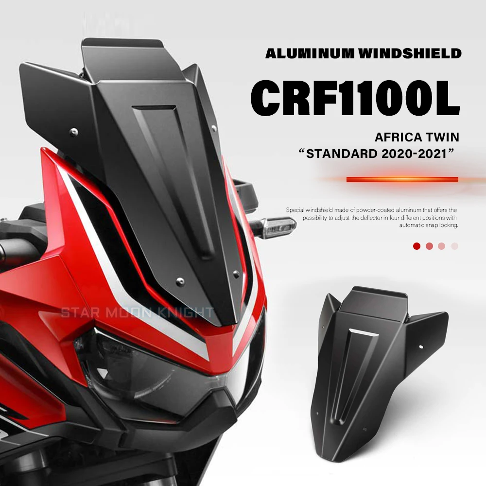 

For Honda CRF1100L CRF 1100 L Africa Twin CRF1100AL STANDARD Motorcycle Windshield Windscreen Aluminum Wind Shield Deflectore