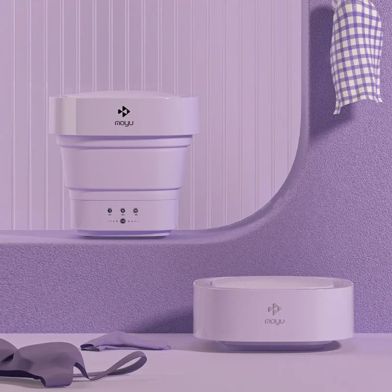 100-240V แบบพกพาพับเครื่องซักผ้าสมาร์ททำความสะอาดเครื่องซักผ้าชุดชั้นในถุงเท้าเสื้อผ้าเด็กทำความสะอาด Home Travel