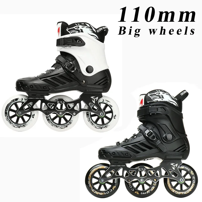 2023 Adult Inline Skates 3 Wheels Outdoor Speed Skating Shoes Sneaker Roller Skate Aluminum Alloy Trucks Advancer Beginner Men