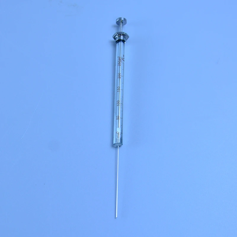 Imagem -04 - Agulha de Cabeça Afiada para Cromatógrafo Gasoso Micro Injector 0.5 10 25 50 100 250 500 1000ul da Seringa de Vidro