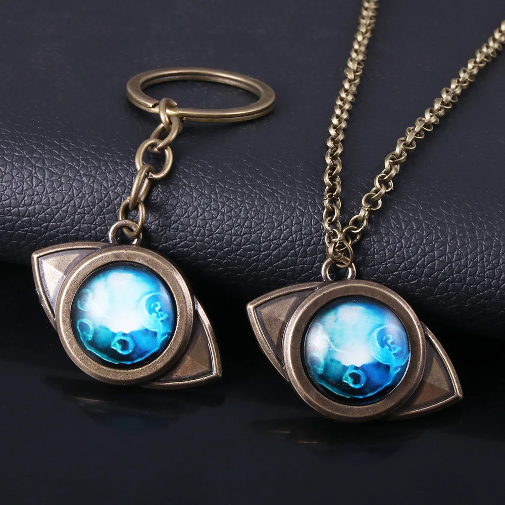 Anime The Promised Neverland Necklaces Mujika Emma Amulet Necklace Eye-shaped Pendant for Women Men Cosplay Jewelry