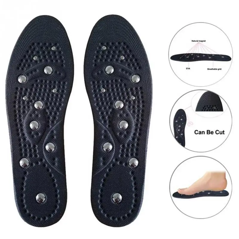 

Men Women Insoles Magnetic Plantar Heel Care Shoes pad Improve Sleeping Therapy Fasciitis Massage Magnet Insoles