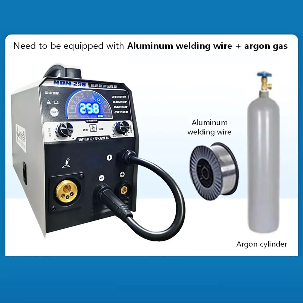 ARC Welding Machine 3 In 1 Inverter IGBT Multifunction Welder No Gas Gas MIG Welding Machine High-speed Pulse Aluminum Welders