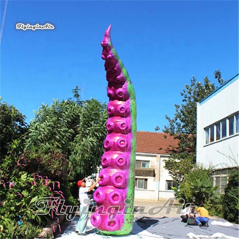 

Giant Artificial Inflatable Octopus Tentacle Customized Marine Animal Air Blown Squid Legs For Music Festival Party Decoration