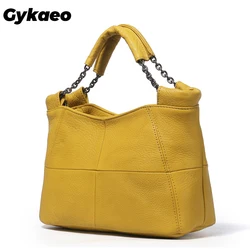 2024 Winter European and American Style Woman Fashion Handbag Lady Chains Soft Genuine Leather Tote Bags for Women Messenger Bag