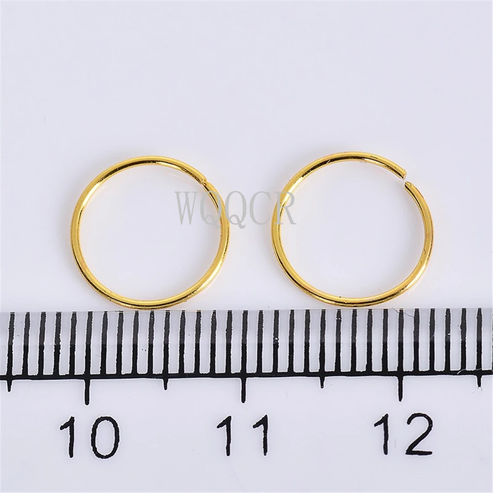 20PCS 925 Silver Nose Ring Lip Piercing Jewelry For Women Cartilage Helix Hoop Small Tiny Seamless Body Piercing Supplies