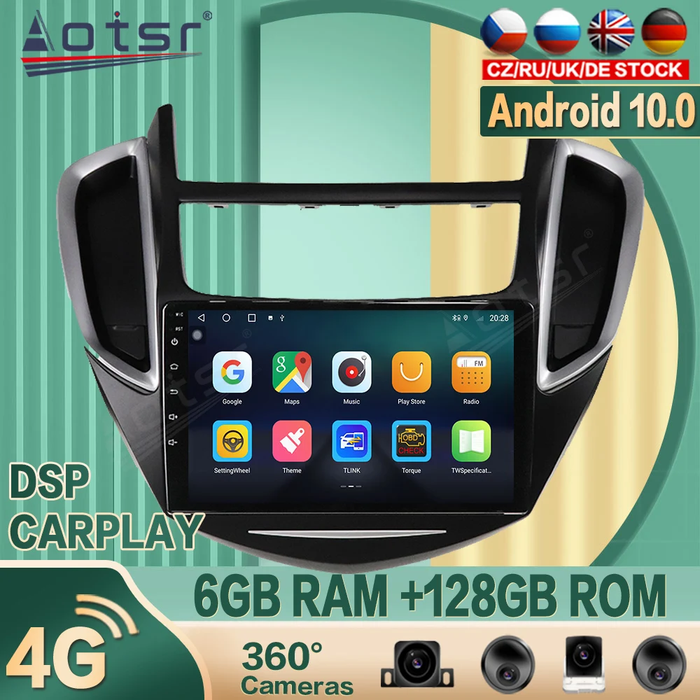 Car Radio For Chevrolet Trax Chevrolet Tracker Android BT Stereo WiFi Player DSP Multimedia Wireless Carplay Auto Navigation