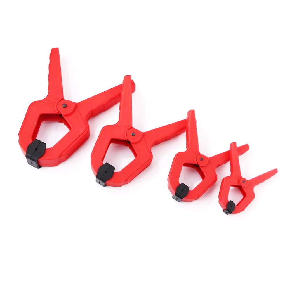 3/4/6/7 Inch Heavy Duty Woodworking Spring Clamp A-shape Engineering Grade Plastic Wood Clips DIY Nylon Clamps Tools