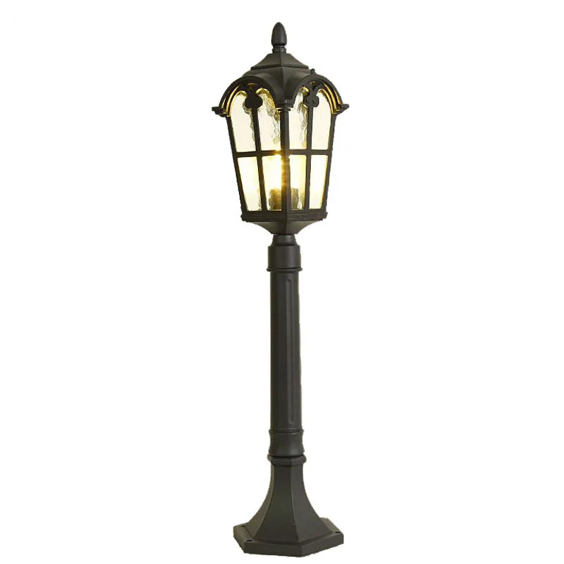 European Retro Outdoor Waterproof Aluminum Lawn Lamp Garden Lamp Villa Community Courtyard Lamp Outdoor Aisle Path Lawn Lamp