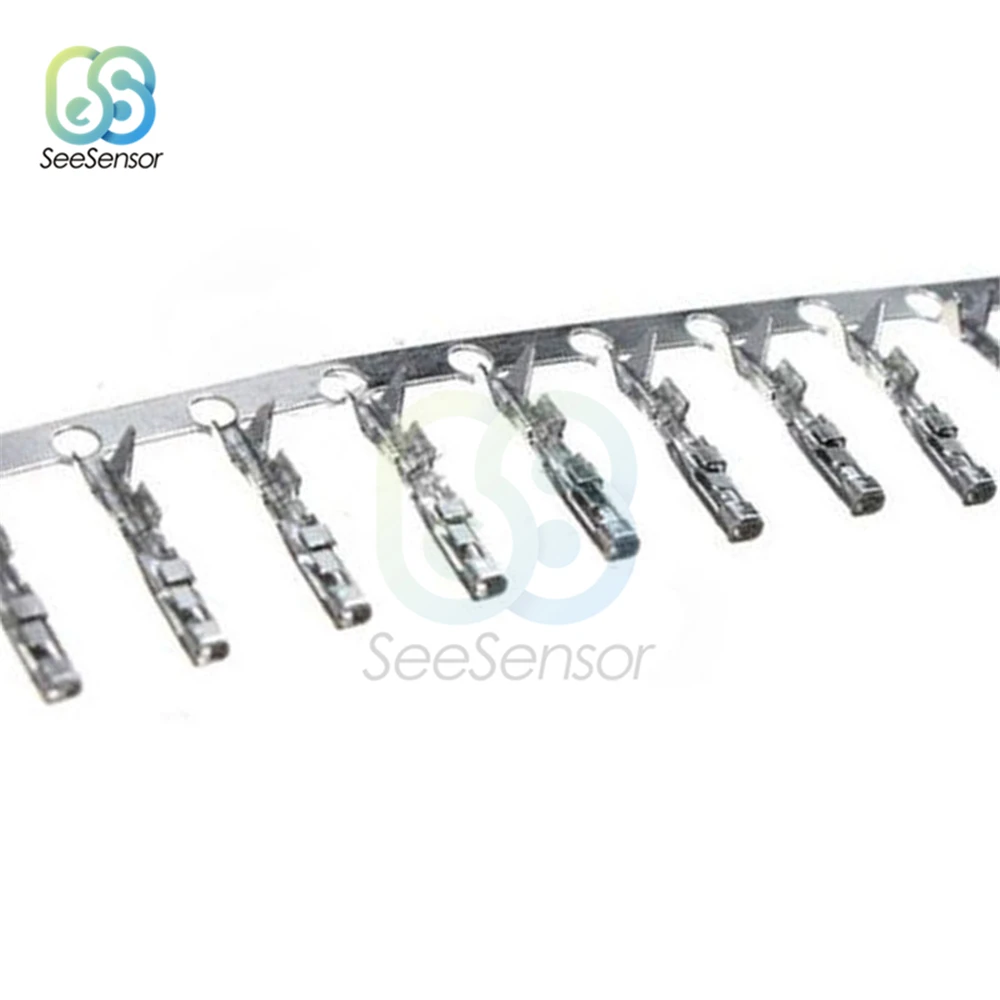 100Pcs ชาย/หญิง Pitch 2.54มม.Dupont Reed Dupont Jumper ลวดสายเคเบิลเชื่อมต่อเทอร์มินัล