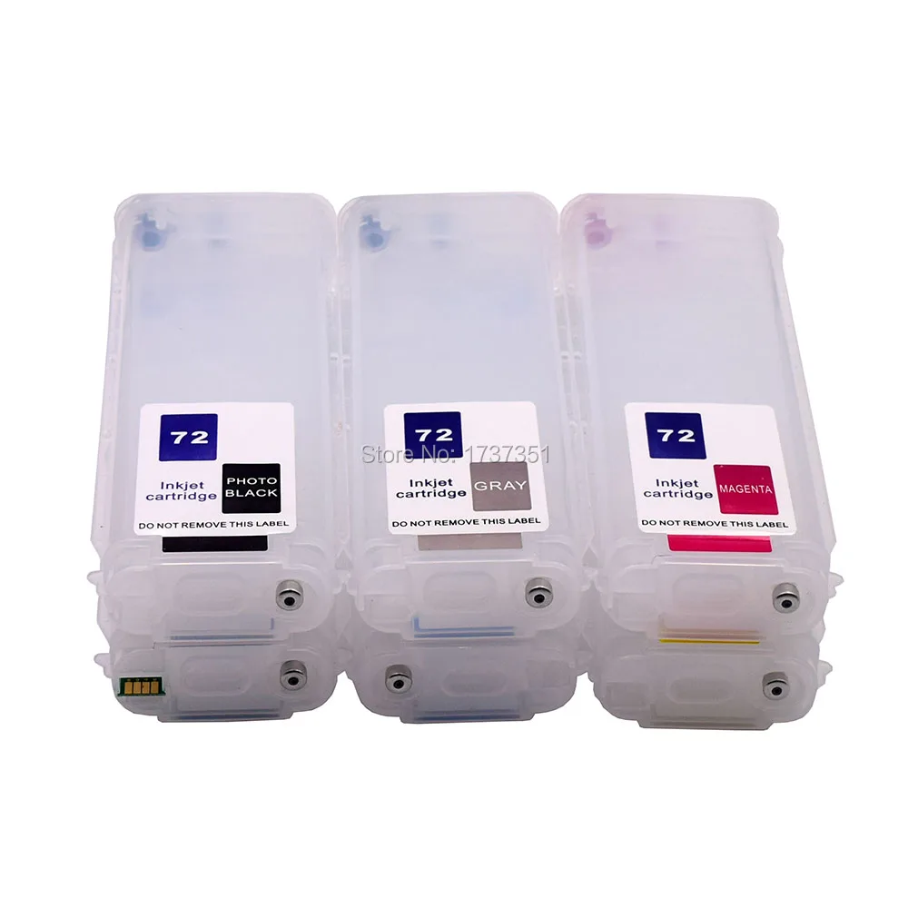 

280 мл для HP72 сменный картридж для HP 72 для принтеров HP Designjet T610 T620 T770 T790 T795 T1100 T1120 T1200 T1300 T2300