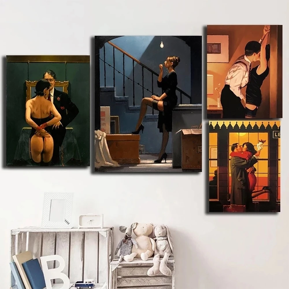 Modern Portraiture Oil Painting Canvas Painting Poster Printed and Photographic Wall Artwork Home Decoration Cuadros Living Room
