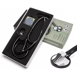 Stéthoscope professionnel de cardiologie pulmonaire cardiaque, dispositif d'équipement médical, stéthoscope à tête unique, médecin et étudiant