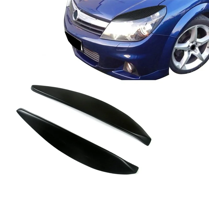 Car Front Headlight Lamp Eyebrows Eyelids Moulding Cover Trims for Opel Vauxhall Astra H MK5 2004 - 2009 2007 2008