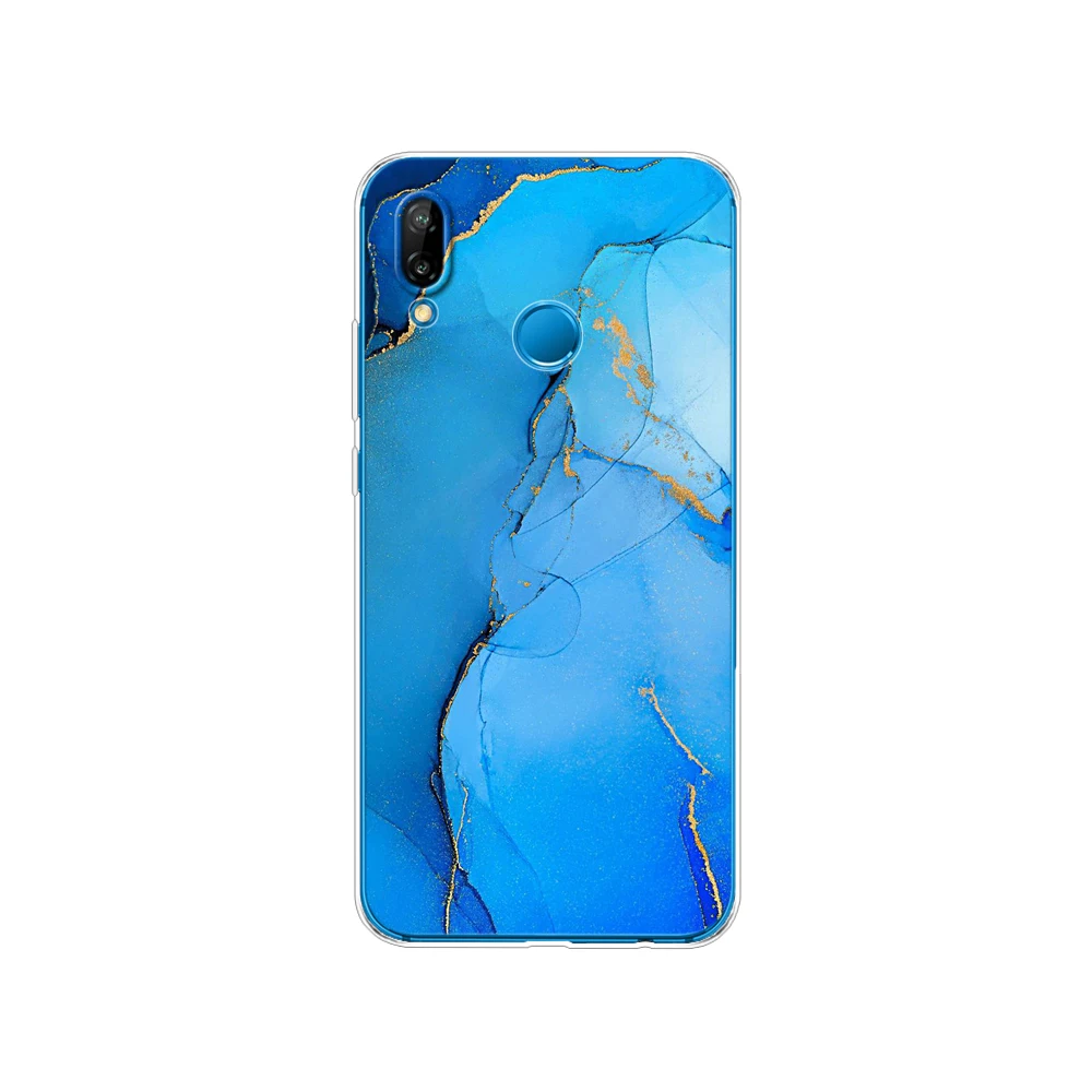 Silicon Cover Phone Case For Huawei P20 P7 P8 P9 P10 Lite Plus Pro 2017 p smart 2018 phone case fashion marble