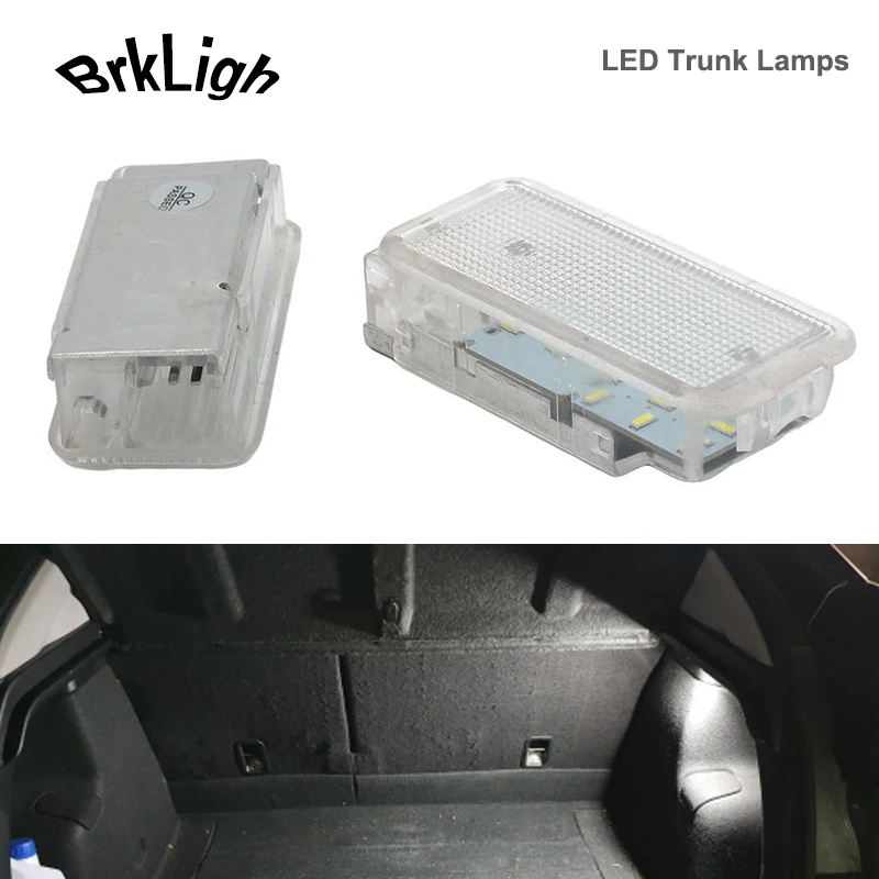 

2Pcs LED Luggage Compartment Lights Trunk Glove Box Footwell Lamps For Peugeot 206 306 307 407 508 607 Citroen C2 C3 C4 C5 C6 C8