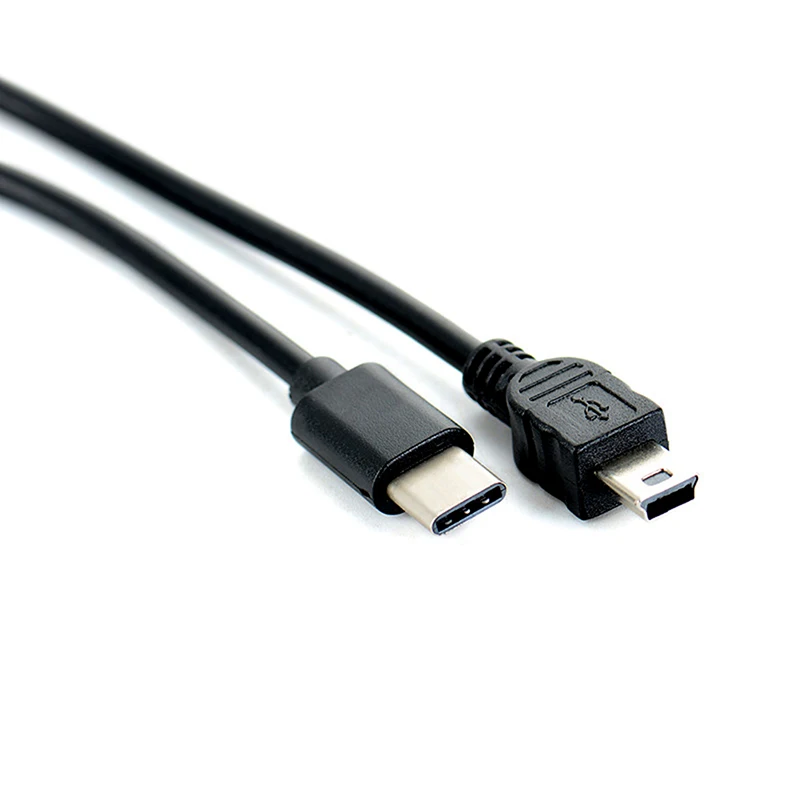 30cm USB Type-c To Mini USB Cable USB-C Male To Mini-B Male Converter Adapter Lead Data Cable