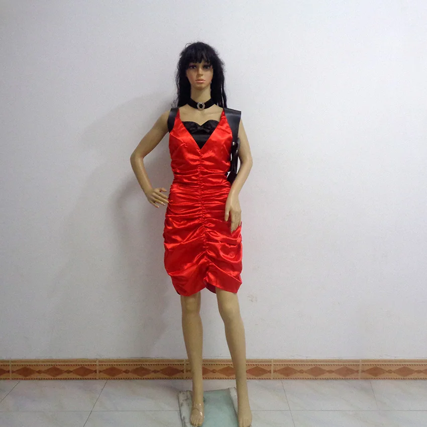 

Game Ada Wong Costume Red Cotton Uniform Christmas Party Halloween Uniform Outfit Cosplay Costume Customize Any Size