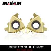 Thread insert 16ER 16IR 22ER 22IR TR 1.5 2 3 4 5 6 turning tool SER rod internal and external screw thread insert For steel part