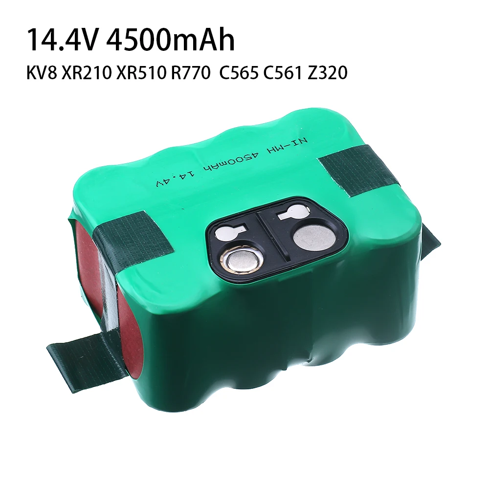 14.4V 4500mAh Vacuum Cleaner Battery for KV8 XR210, Cleanna XR210series Meidea M320, Zebot Z320, Kaily 310, A325