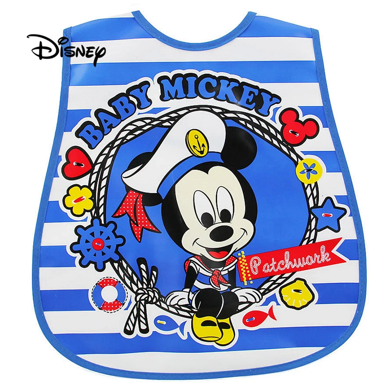 

Disney Baby Bibs Cute Cartoon Pattern Toddler Baby Waterproof Saliva Towel Cotton Fit 0-3 Years Old Infant Burp Cloths Feeding