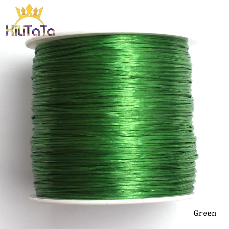 1 Roll 0.6mm Elastic Thread Round Crystal Line Nylon Rubber Stretchy Cord For For Jewelry Making Bracelet Accessories 60M