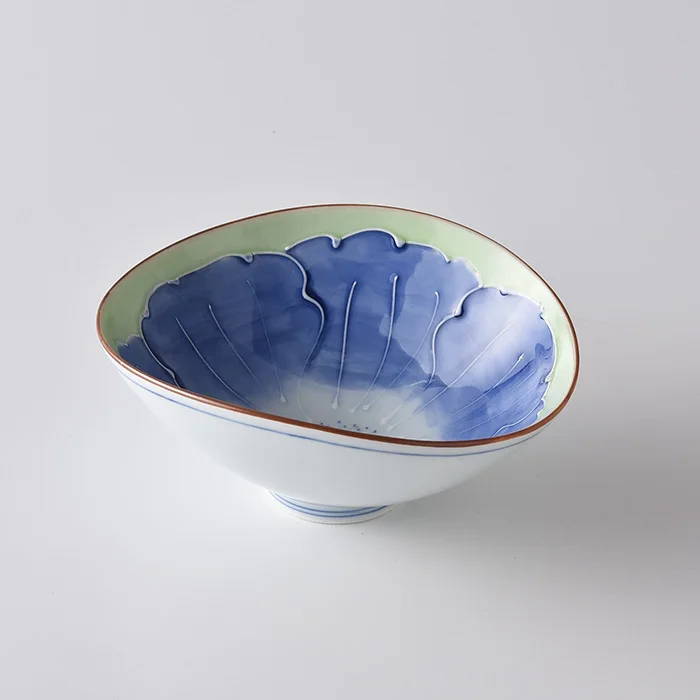 

Booking are imported from Japan field burning hand painted lotus wavy edge small bowl bowl pozzo see ceramic dishes