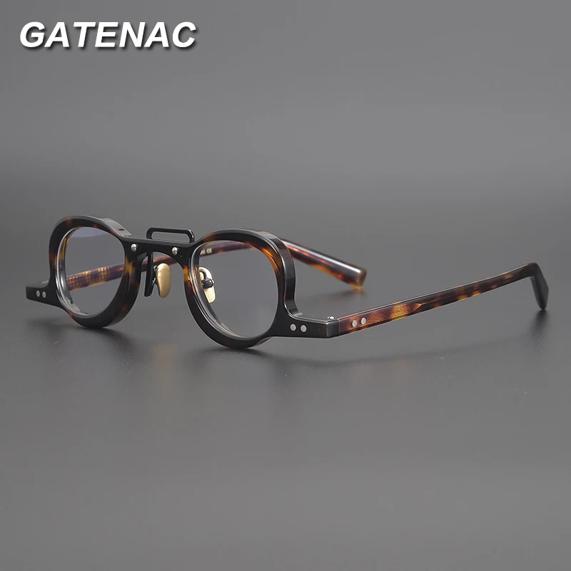 2021 New Acetate Glasses Frame Men Designer Optical Myopia Prescription Eyeglasses Frame Women Vintage Luxury Brand Eyewear