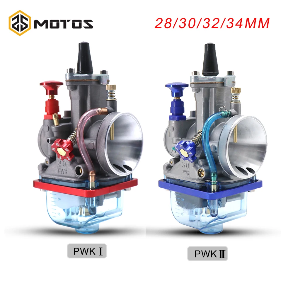 ZS MOTOS Motorcycle For Keihi Pwk Carburetor Carburador 26 28 30 32 34 mm High Speed Refueling 4T PWK Carb Fit 4T 50cc to 300cc