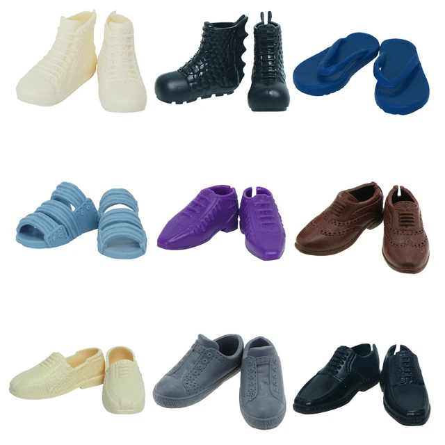 1 Pair Fashion Prince Casual Mixed Styles Shoes for Barbie Friend ken Doll Clothes Suit Accessories Kids Toy AliExpress