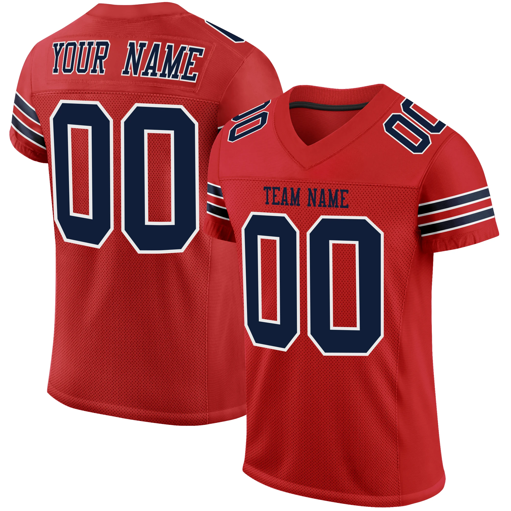 High Quality Football Jersey Stitch Your Name/Number Free Design Stretch Football Game Sportswear for Men/Women/Kids Big size