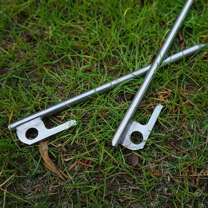 

Outdoor High Hardness Tent Pegs, Canopy Tent Nai,Stakes Nails,Ground Stake for Picnic, Camping, Hiking, Fishing, 1Pc