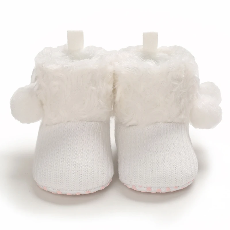 Lovely Newborn Baby Warm Fluffy Boys And Girls Toddlers Shoes Pure Cotton Comfortable Soft Non-Slip Baby Shoes