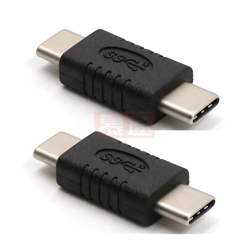 محول USB-C ذكر إلى ذكر محول مستقيم صغير من النوع C محول USB 3.1 من النوع C