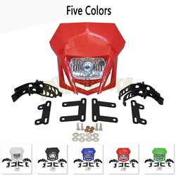 Motorcycle Headlight Plate for Honda XR CRF 150 230 Fairing Yamaha YZ YZF 350 450 2012-2022 Enduro Dirt Bike Motocross HeadLamp