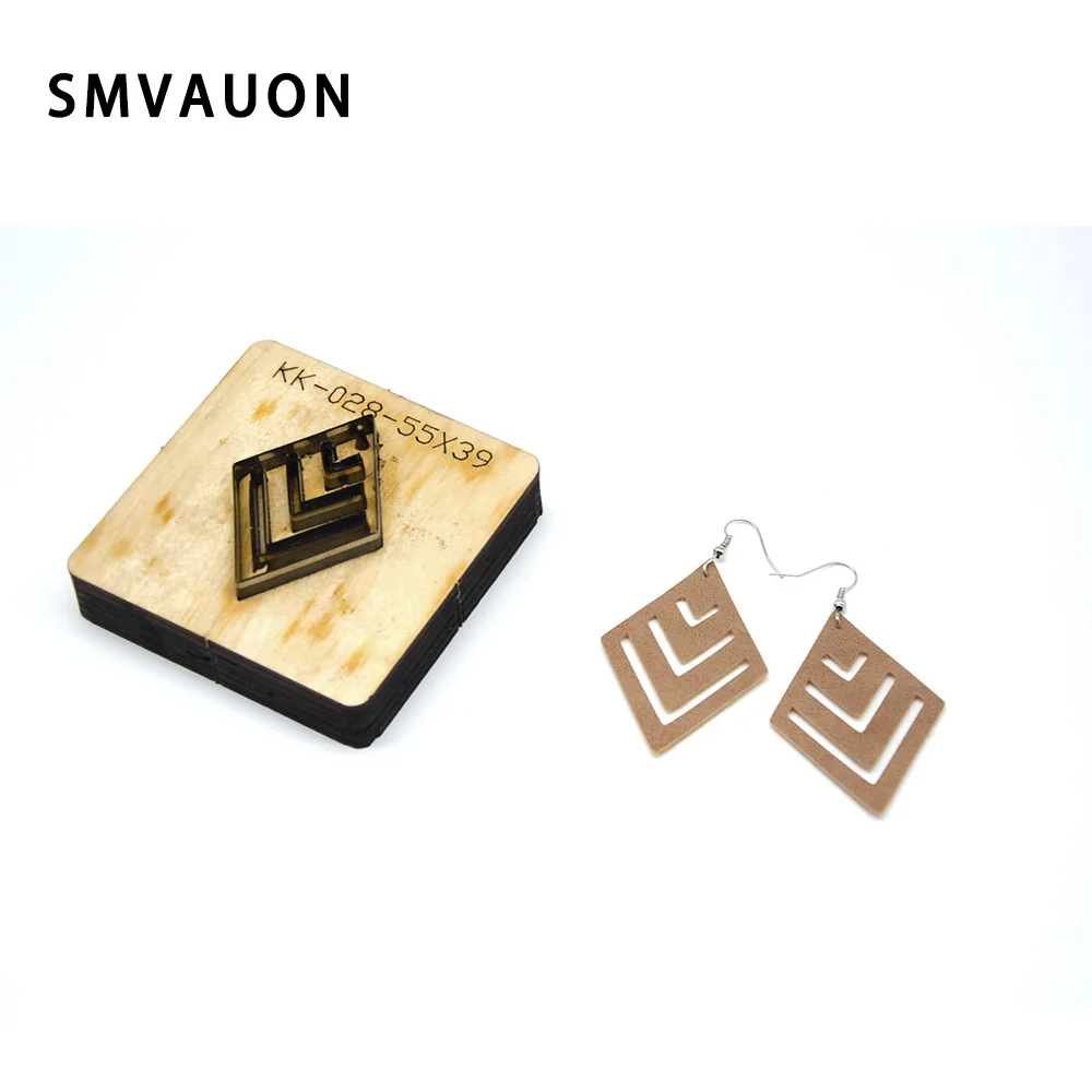 Diamond Hollow Earrings Leather Die Cutting Machine Leather Earrings Steel Ruler Decoration Tools DIY