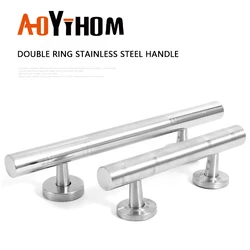 Modern Aluminum Alloy Iron Door Pulls Stainless Steel Sliding Glass Door Knob Bathroom Handle and Hardware Accessories