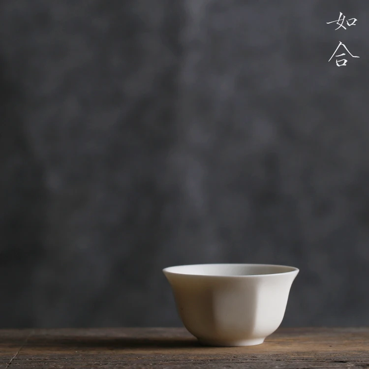 |star anise koubei sample tea cup small high temperature ceramic kung fu tea accessories white milky white thin mouth