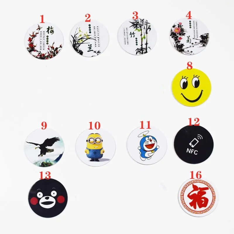 NFC Sticker UID IC Changeable Smart Keyfobs Tags RFID 13.56MHz Block 0 Sector Writable anti-jamming mobile phone sticker